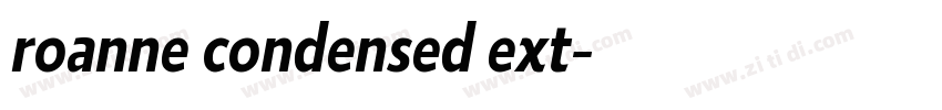 roanne condensed ext字体转换